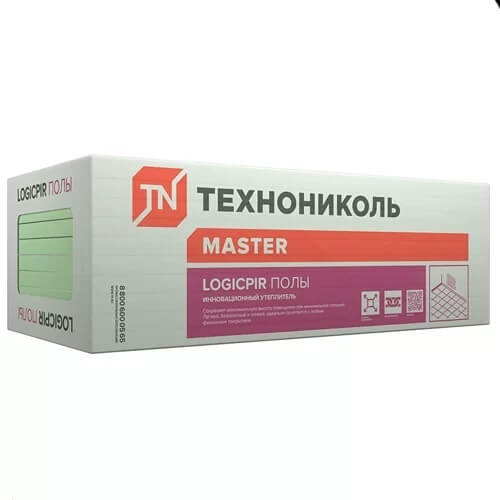 Плита теплоизоляционная LOGICPIR Полы ТЕХНОНИКОЛЬ Ф/Ф 190х590х40 мм, L-кромка от магазина ЛесКонПром.ру