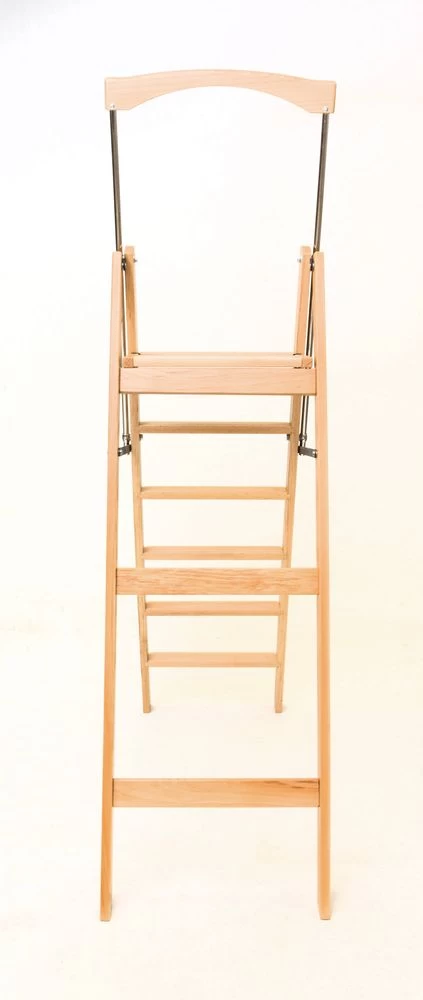 Стремянка деревянная Hoz-Block Серж 5 ступеней Белая (арт. СДР-5Б) от магазина ЛесКонПром.ру