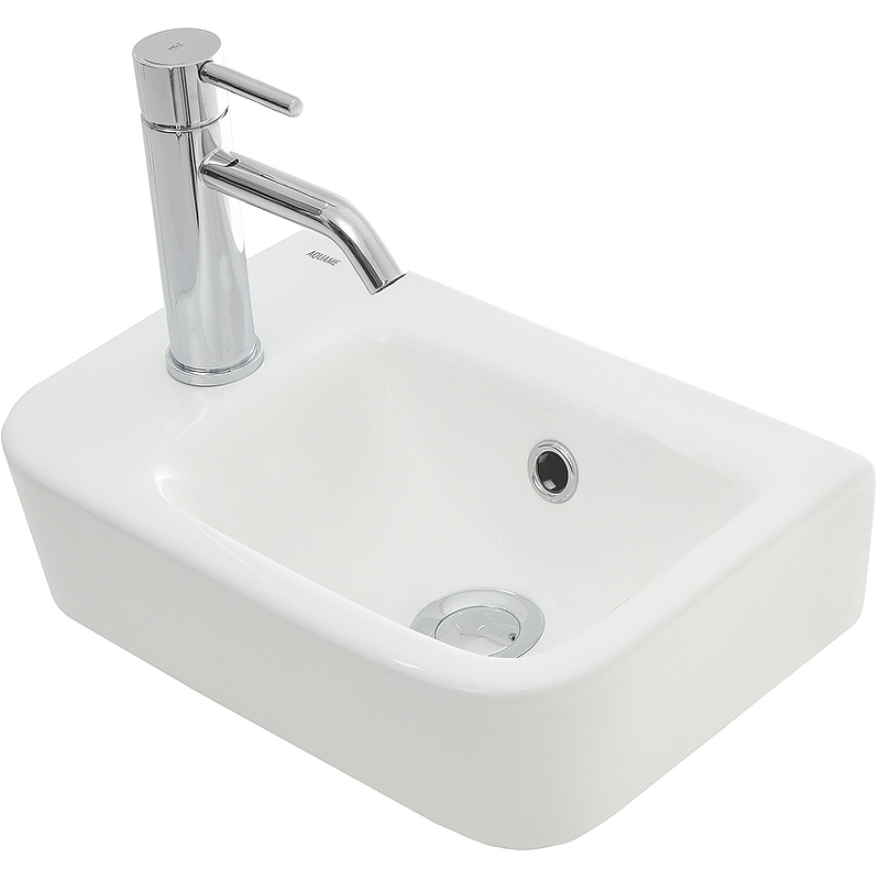 Раковина AQUAme 38 L AQM5006L Белая глянцевая от магазина ЛесКонПром.ру