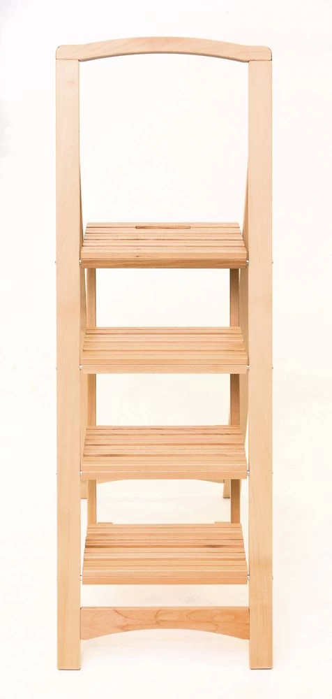 Стремянка деревянная с широкими ступенями Hoz-Block Микки 4 ступени Светлая (арт. СДМ-4С) от магазина ЛесКонПром.ру