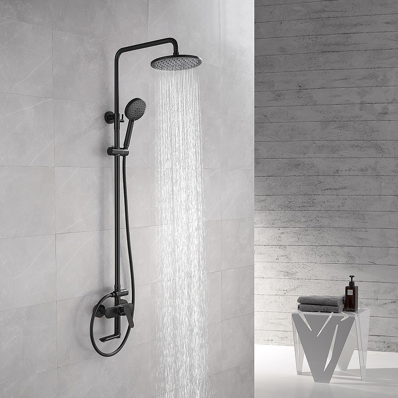 Душевая система Abber AF8316B Черный матовый от магазина ЛесКонПром.ру