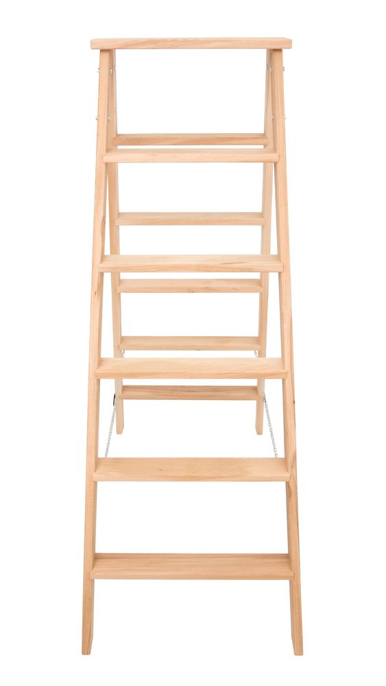 Стремянка двухсторонняя деревянная со ступенями Hoz-Block Штукатур 2x8 ступеней (арт. СДДШ-8) от магазина ЛесКонПром.ру