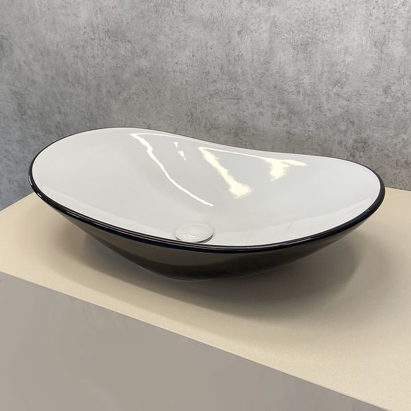 Раковина-чаша Comforty 62 7811ABW 00004139811 Черная Белая от магазина ЛесКонПром.ру