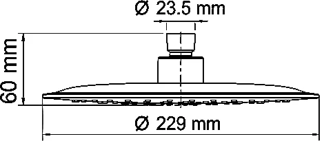 Верхний душ Wasserkraft Isar A115 от магазина ЛесКонПром.ру