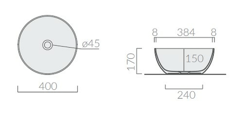 Раковина-чаша Galassia Dream 40 7307 Белая от магазина ЛесКонПром.ру