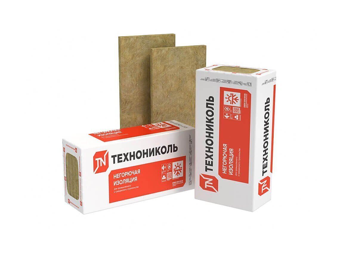 Плита минераловатная ТЕХНОНИКОЛЬ Техновент Н 1200х600х170 мм, 3 шт от магазина ЛесКонПром.ру