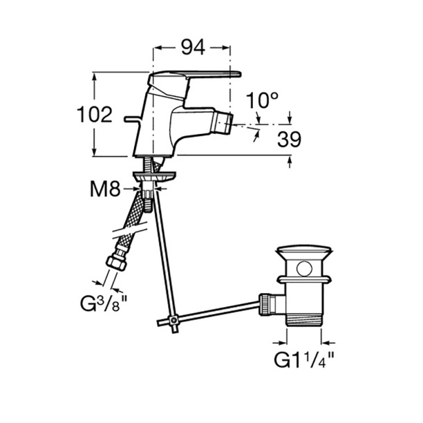 Смеситель для биде GROHE BauLoop от магазина ЛесКонПром.ру