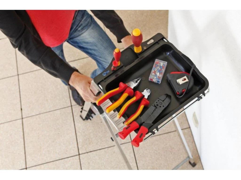 Стремянка алюминиевая Krause Secury MultiGrip 5 ступеней (арт. 126535) от магазина ЛесКонПром.ру