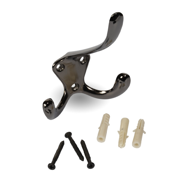 Крючок мебельный JET 587 черный никель от магазина ЛесКонПром.ру