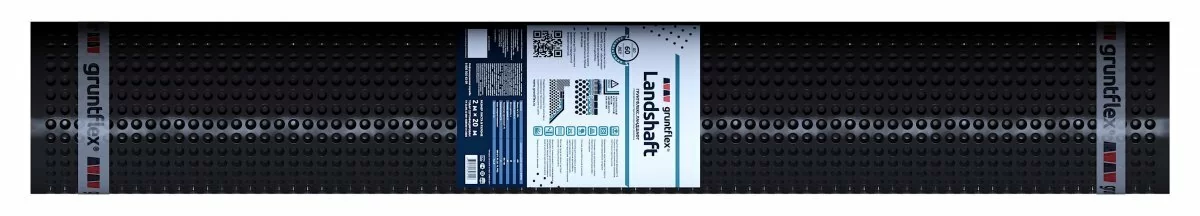 Мембрана профилированная GRUNTFLEX Landshaft 2000х20000 от магазина ЛесКонПром.ру
