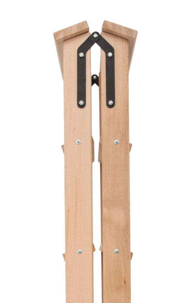 Стремянка двухсторонняя деревянная со ступенями Hoz-Block Штукатур 2x8 ступеней (арт. СДДШ-8) от магазина ЛесКонПром.ру