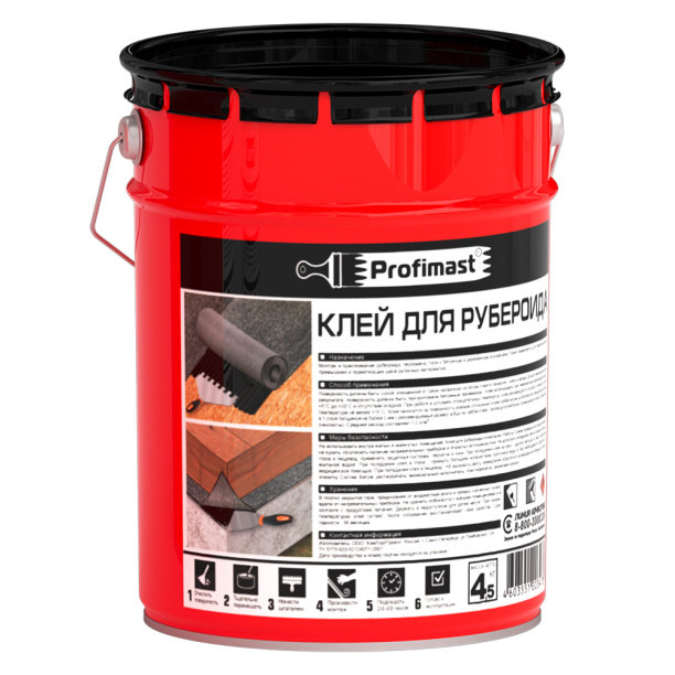 Клей для рубероида Profimast 5 л/4,5 кг от магазина ЛесКонПром.ру