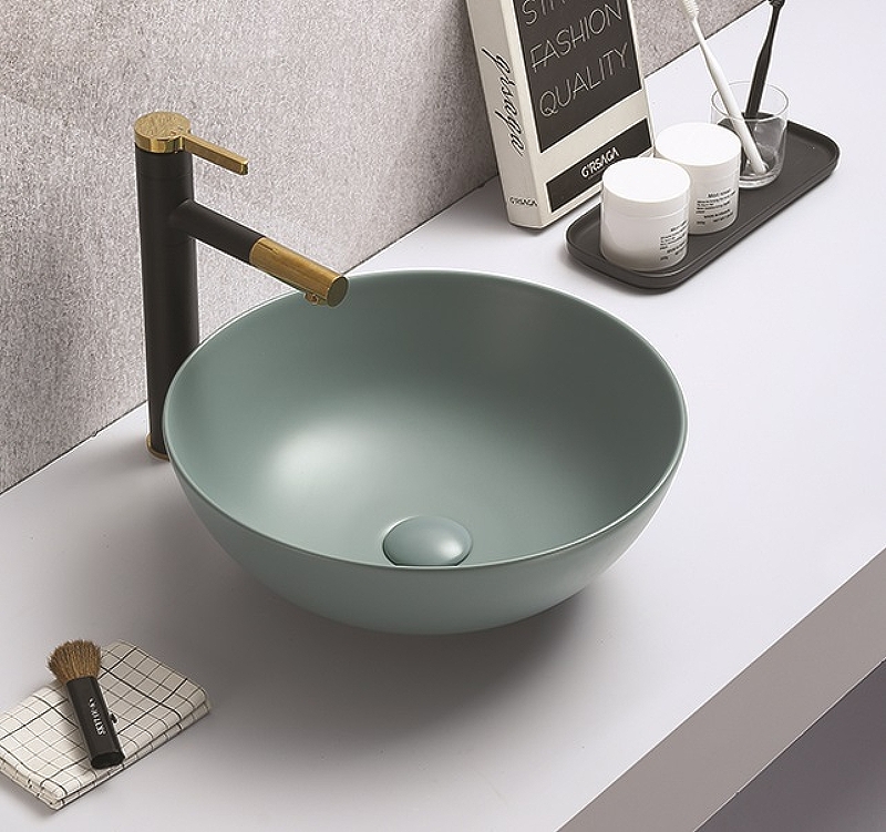 Раковина-чаша CeramaLux 41 104MLG-6 Зеленая от магазина ЛесКонПром.ру