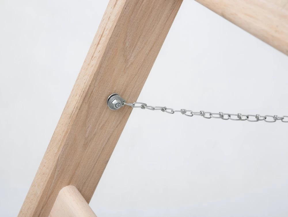 Стремянка двухсторонняя деревянная с перекладинами Hoz-Block Маляр 2х10 ступеней (арт. СДДМ-10) от магазина ЛесКонПром.ру