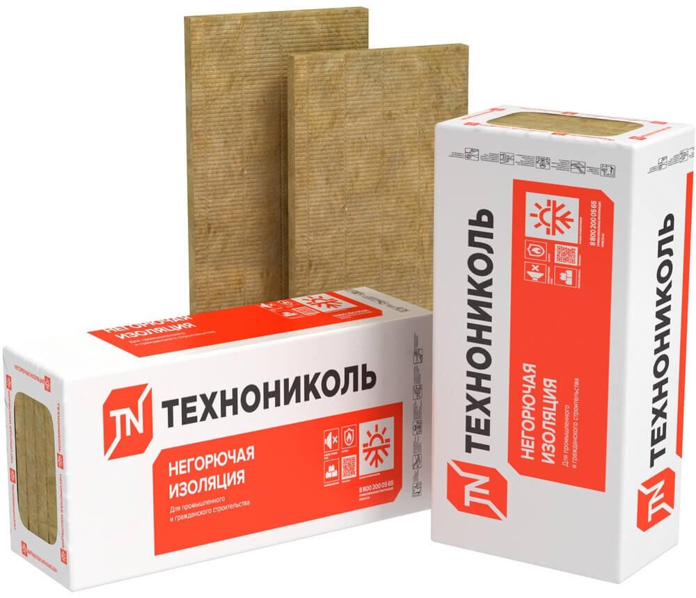 Каменная вата ТЕХНОНИКОЛЬ Технолайт Оптима 1200х600х60 мм 10 шт от магазина ЛесКонПром.ру