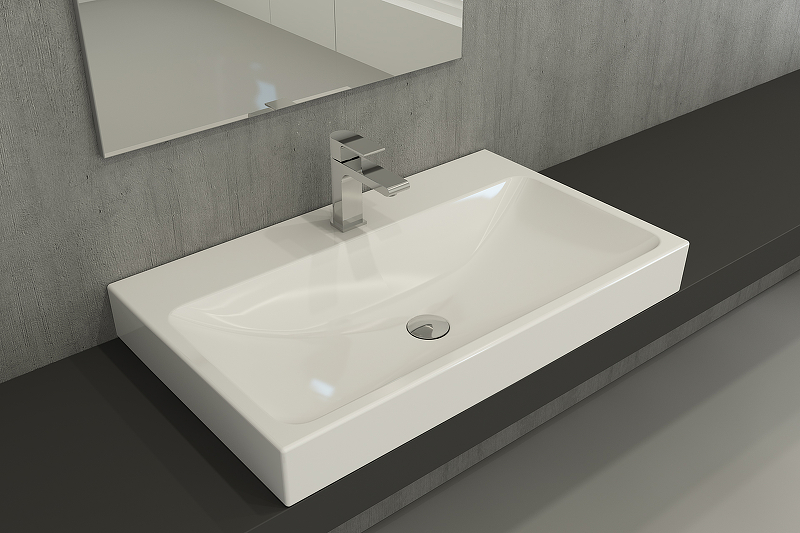 Раковина Berges Strati 80 182007 Белая глянцевая от магазина ЛесКонПром.ру