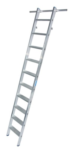 Лестница алюминиевая односекционная KRAUSE STABILO 10 ступ, две пары крюков от магазина ЛесКонПром.ру