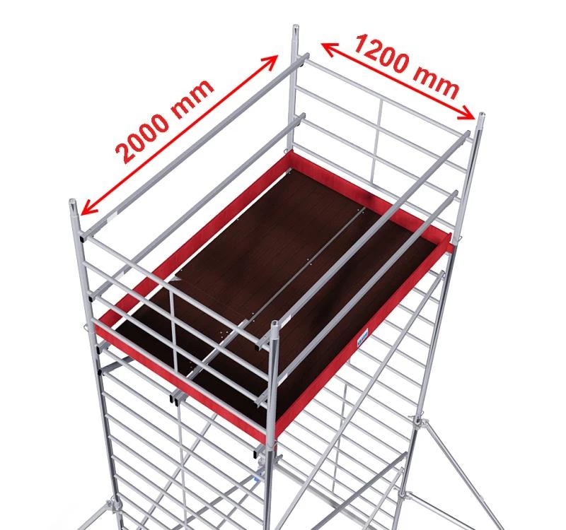 Алюминиевая Вышка-тура KRAUSE PROTEC XXL РВ 5,3 м (Арт.911131) от магазина ЛесКонПром.ру