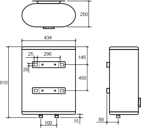 Накопительный водонагреватель Thermex Dion 50 V электрический от магазина ЛесКонПром.ру