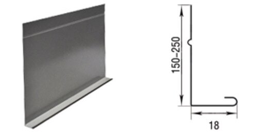L-профиль Aquasystem 150 мм ST PE RR 20 от магазина ЛесКонПром.ру