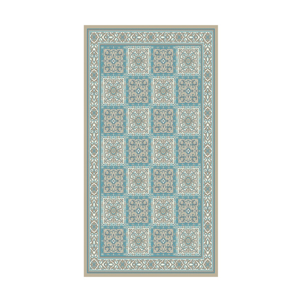 Ковер Соло 44071c28 2,0x3,0 м бирюзовый от магазина ЛесКонПром.ру