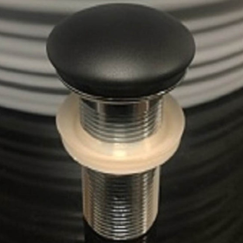 Донный клапан CeramaLux RD026 Черный матовый от магазина ЛесКонПром.ру