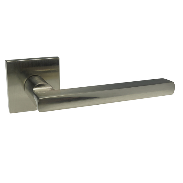 Ручки дверные NEODECO L063 никель от магазина ЛесКонПром.ру