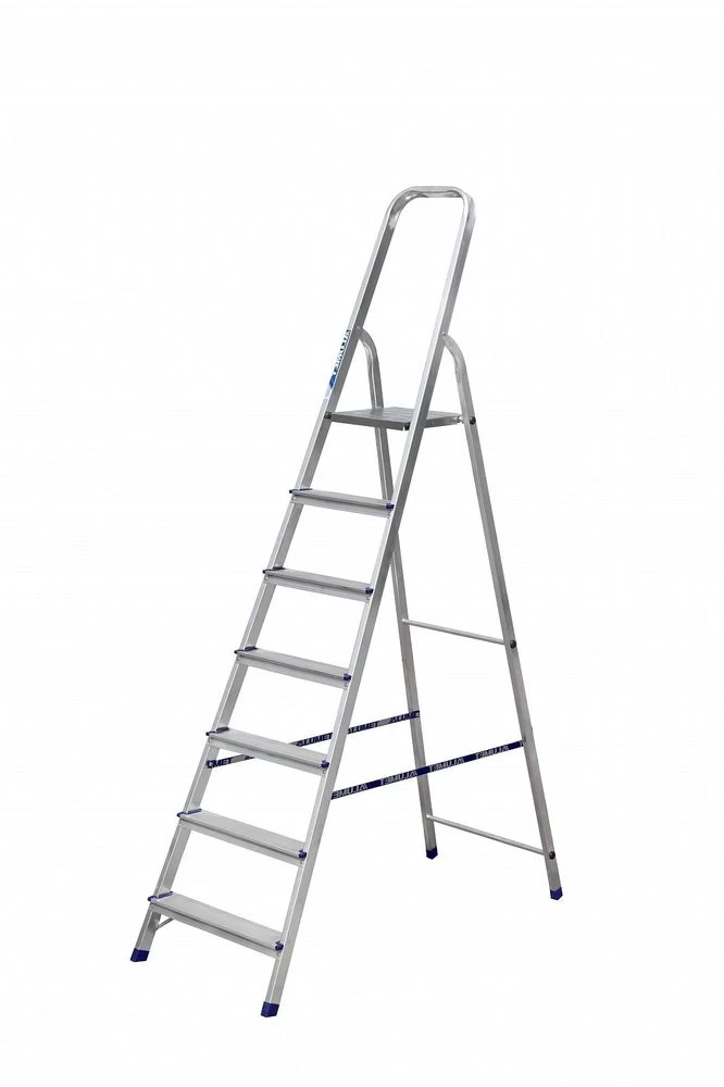 Стремянка алюминиевая с чехлом органайзером Алюмет 7 ступеней арт. Ам707 АК от магазина ЛесКонПром.ру