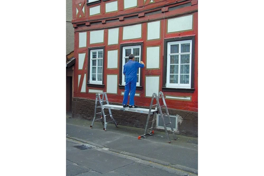 Шарнирная телескопическая лестница 4х4 TeleMatic KRAUSE арт. 129956 от магазина ЛесКонПром.ру