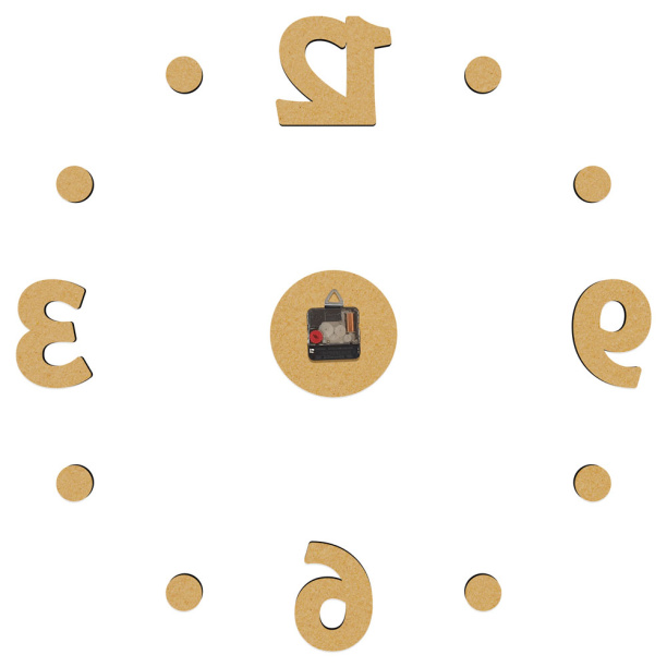 Часы-наклейка d70 см черные от магазина ЛесКонПром.ру