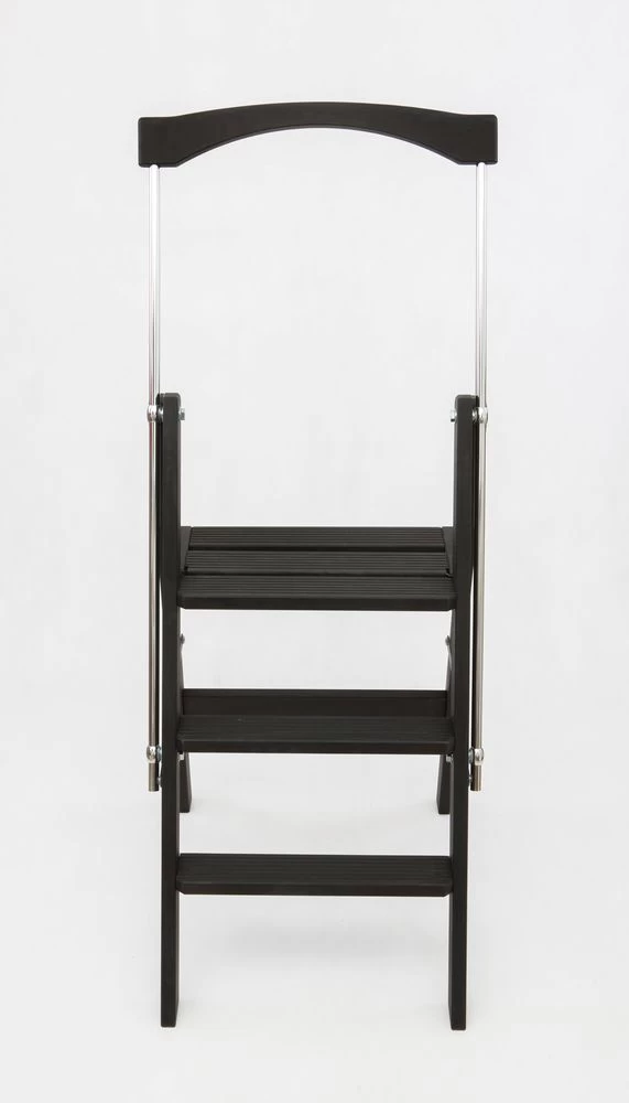 Стремянка деревянная Hoz-Block Серж 3 ступени Черная (арт. СДР-3Ч) от магазина ЛесКонПром.ру