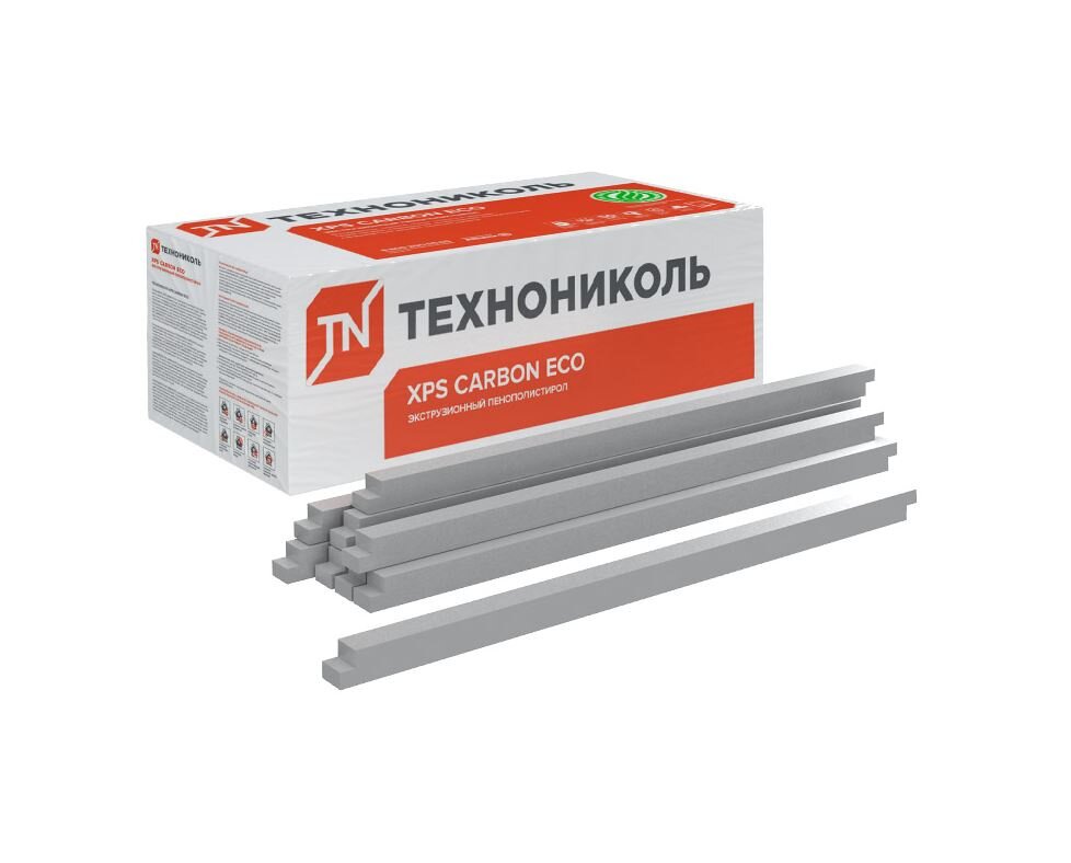 Брусок из экструдированного пенополистирола (XPS) ТЕХНОНИКОЛЬ Carbon Eco 1180х50х50 мм, L-кромка, 96 шт от магазина ЛесКонПром.ру