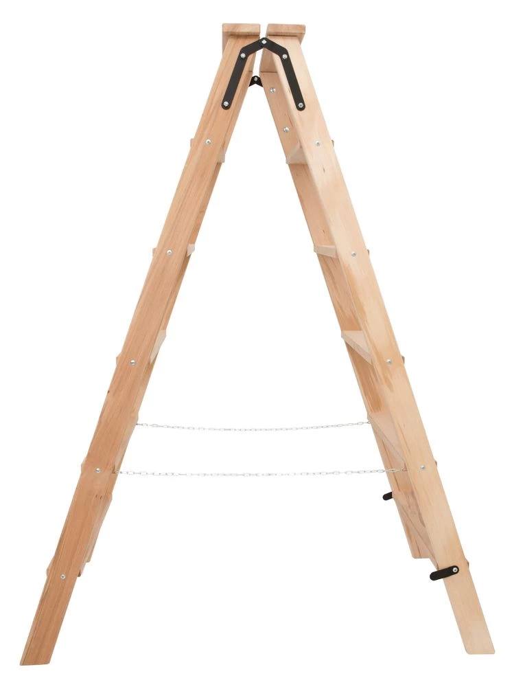 Стремянка двухсторонняя деревянная со ступенями Hoz-Block Штукатур 2x6 ступеней (арт. СДДШ-6) от магазина ЛесКонПром.ру