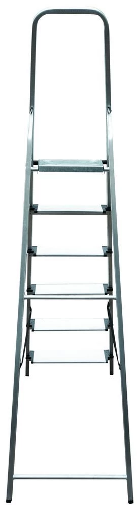 Стремянка алюминиевая с широкой ступенью Новая Высота 6 ступеней (арт. 1117106) от магазина ЛесКонПром.ру