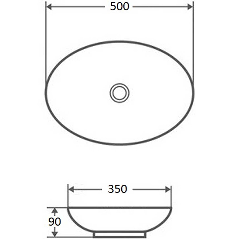 Раковина-чаша Mira 50 MR-5009 Белая от магазина ЛесКонПром.ру