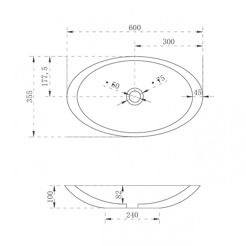Раковина-чаша Abber Kristall 60 AT2810Koralle Розовая от магазина ЛесКонПром.ру