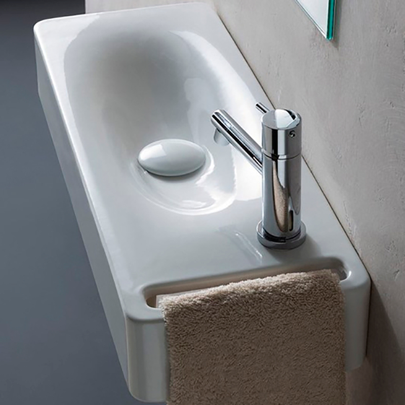 Раковина Scarabeo Soft-Hung-Cube 40 1513 Белая от магазина ЛесКонПром.ру