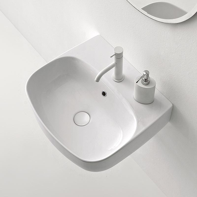 Раковина Kerasan Nolita 50 534001*1 Белая глянцевая от магазина ЛесКонПром.ру