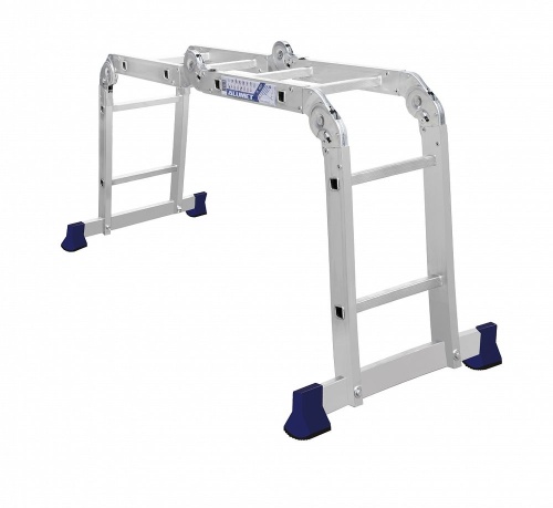 Алюминиевая четырехсекционная шарнирная лестница трансформер TL4022 АЛЮМЕТ от магазина ЛесКонПром.ру