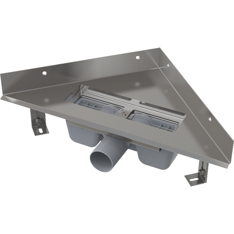 Душевой лоток Alcaplast ARZ1 угловой без решетки от магазина ЛесКонПром.ру