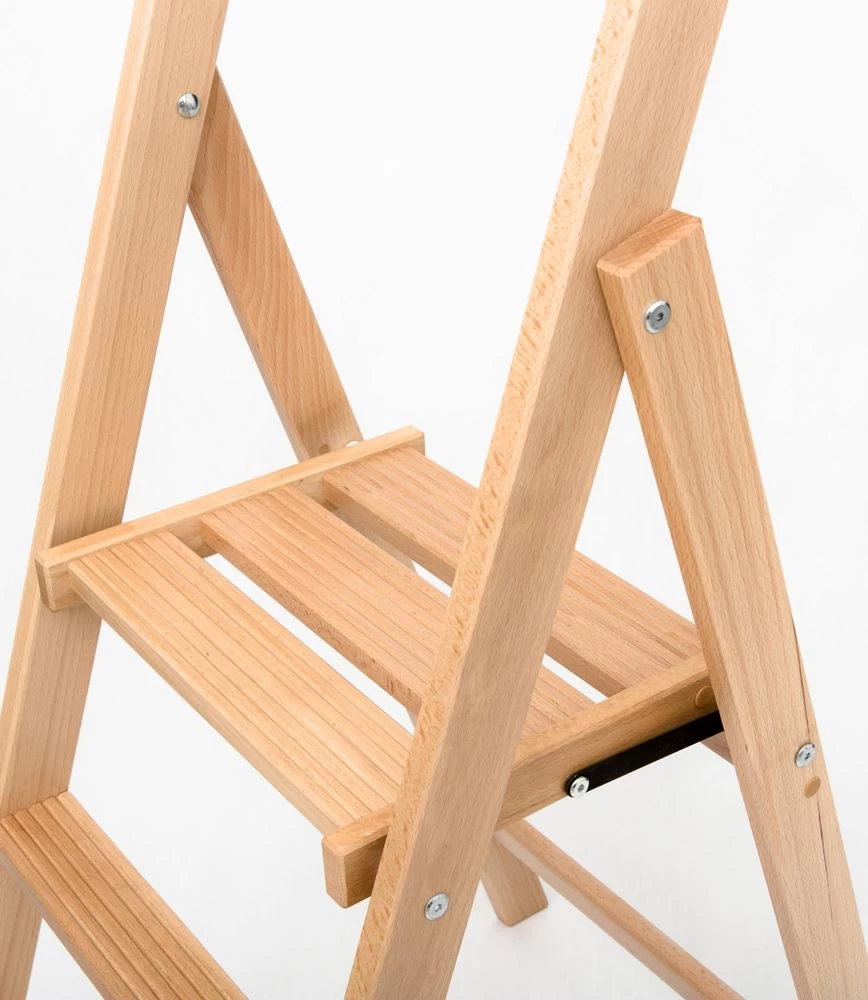 Стремянка деревянная Hoz-Block Батя 4 ступени Светлая (арт. СДБ-4С) от магазина ЛесКонПром.ру