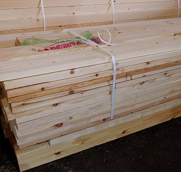 Строганная доска хвоя 35х190х6000 мм от магазина ЛесКонПром.ру