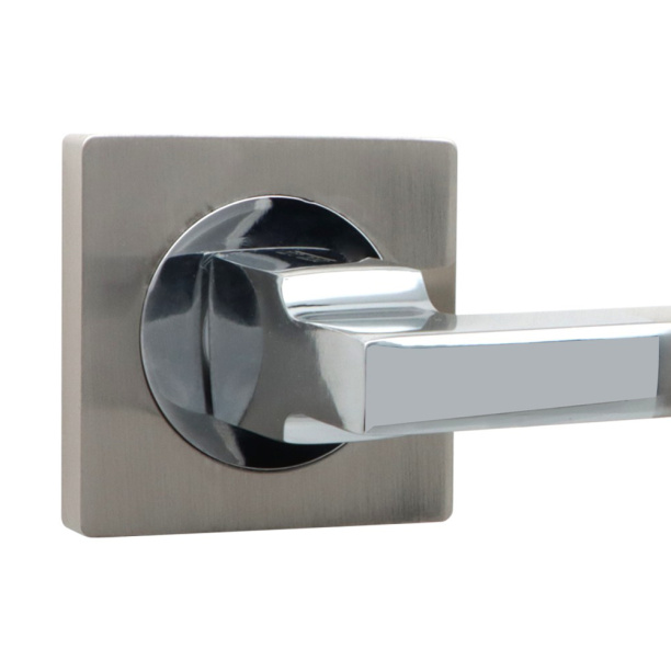 Ручки дверные NEODECO А61919 никель от магазина ЛесКонПром.ру