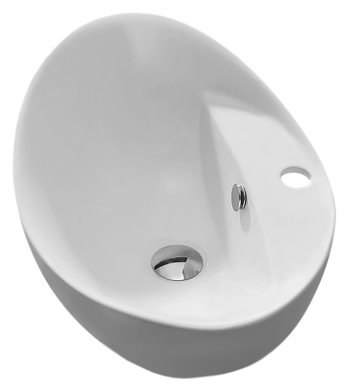 Раковина Mira MR-8001 белая от магазина ЛесКонПром.ру