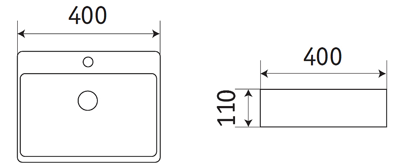 Раковина CeramaLux 40 78574 Белая глянцевая от магазина ЛесКонПром.ру