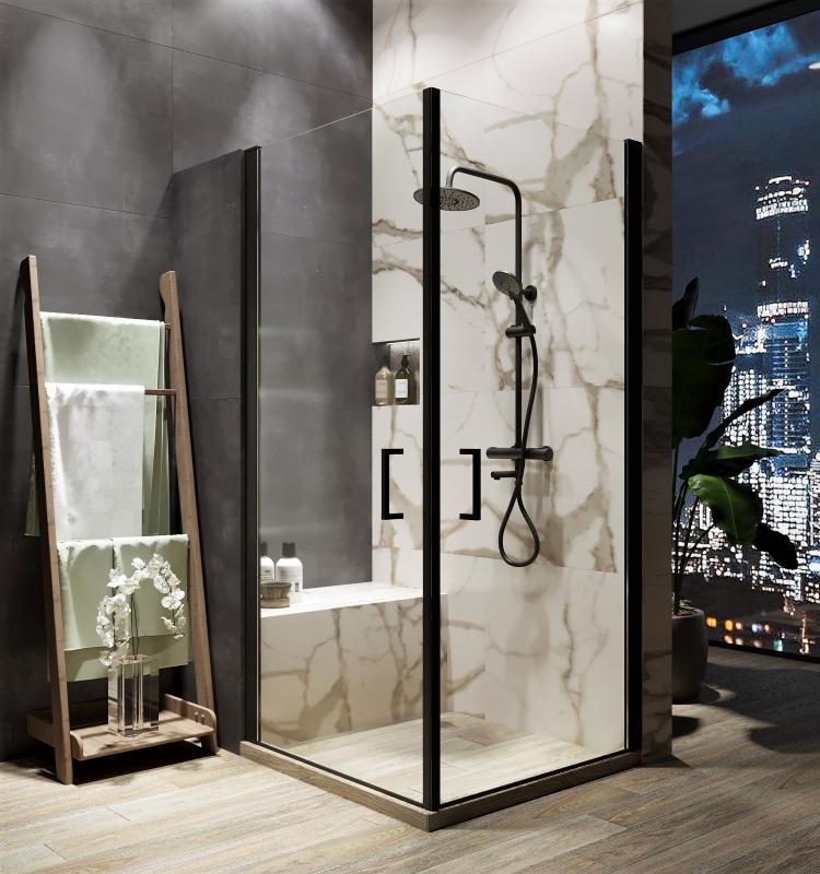 Душевая система Agger Thermo A2461144 Черная от магазина ЛесКонПром.ру