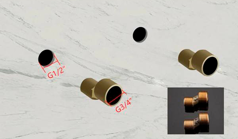 Душевая система Gappo G2418 Хром от магазина ЛесКонПром.ру