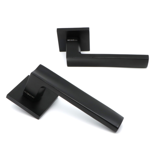 Ручки дверные NEODECO Mandarin EN черные от магазина ЛесКонПром.ру