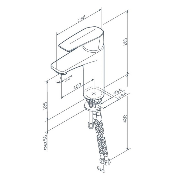Смеситель для раковины AM.PM Gem от магазина ЛесКонПром.ру