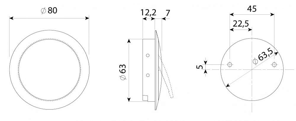Ручка врезная мебельная Модель MN114 MN1142Z80E224 от магазина ЛесКонПром.ру